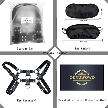 QUYUWOWO Harness for Man Adjustable Leather Harness Body